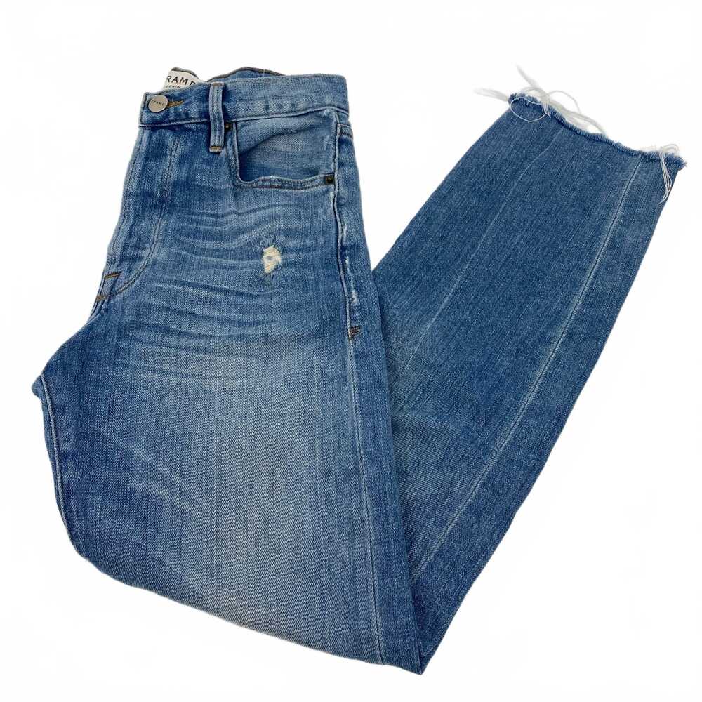 Frame Denim Le Original Blue Cotton Straight Jeans | Women’s Regular 0